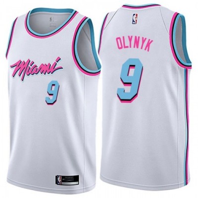 Nike Miami Heat #9 Kelly Olynyk White Youth NBA Swingman City Edition Jersey